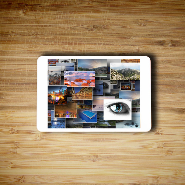 Tabletta média technológia koncepció - Fotó, kép
