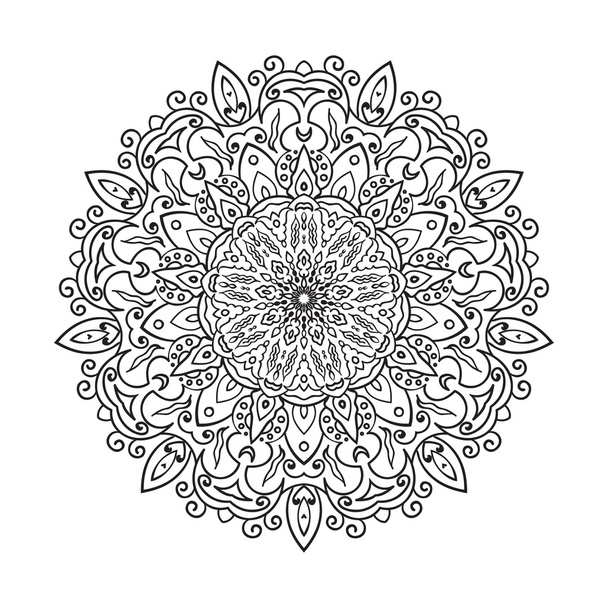 Kézi rajz zentangle mandala elem - Vektor, kép