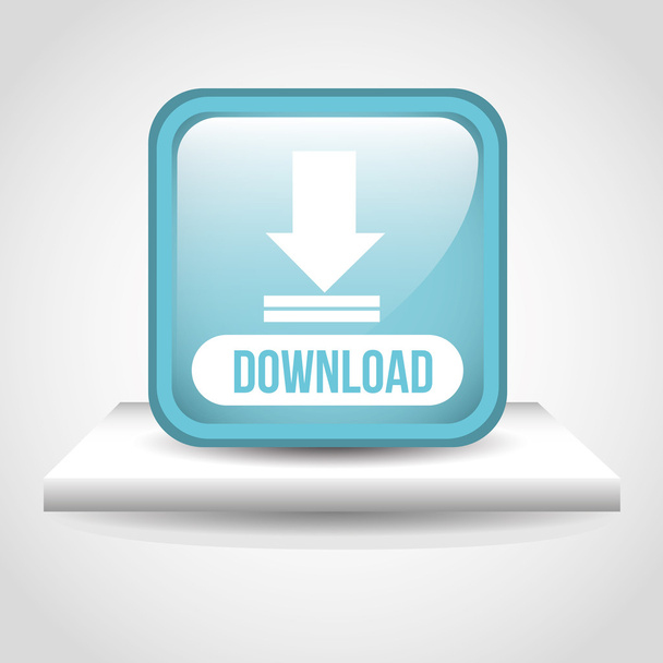 download button  - Vector, Image