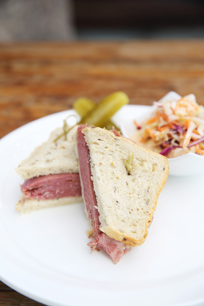 sandwich with roast beef pastrami - Photo, Image