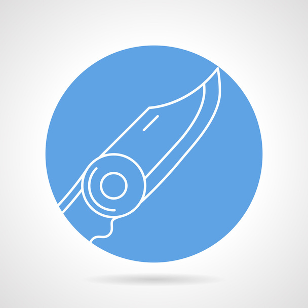Penknife round vector icon - Vetor, Imagem
