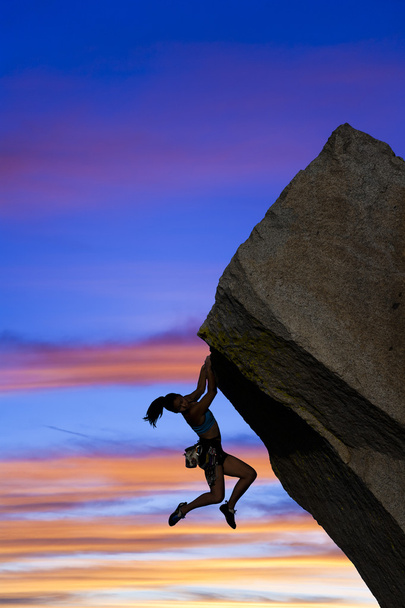 Female rock climber. - Photo, Image