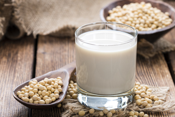 Glass with Soy Milk - Photo, Image