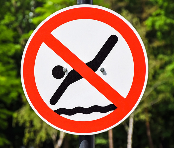 No swimming sign - Photo, Image