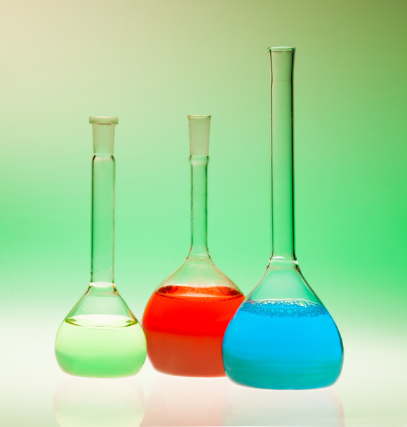 Set of laboratory glasses - Фото, изображение