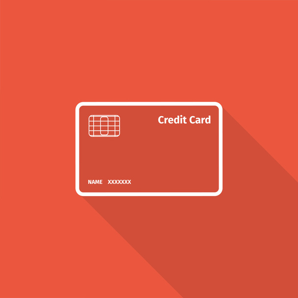 hitelkártya ikon - Vektor, kép