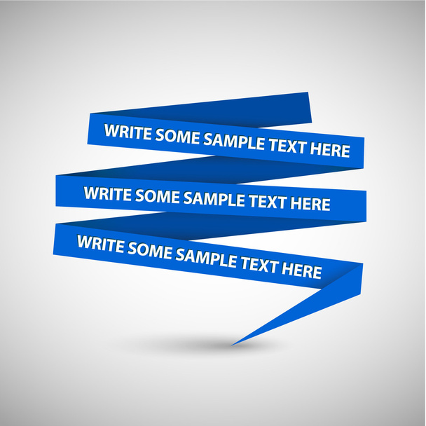 Vector Blue speech bubble made from paper - Vector, Image