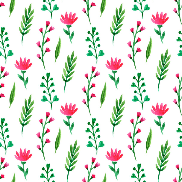 Cute floral seamless pattern. - Vetor, Imagem
