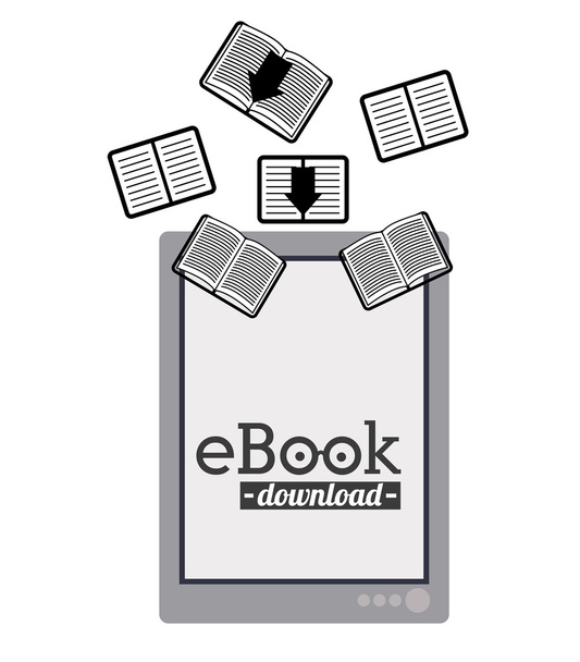 Diseño del libro electrónico
 - Vector, imagen