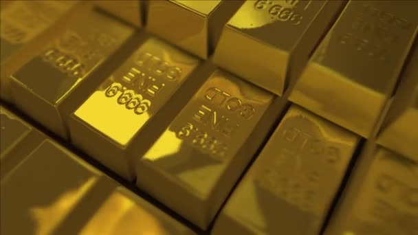 Gouden bullions. - Video