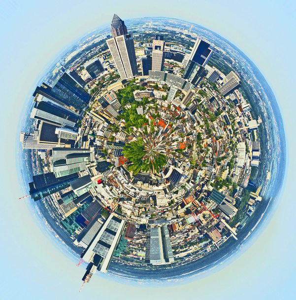 panorama Frankfurtu - Zdjęcie, obraz