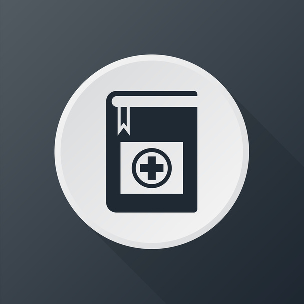 icon medical handbook - Vector, Image