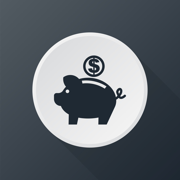 icon piggy bank - Vector, Image