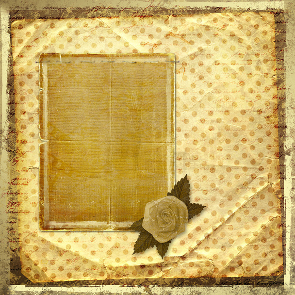 Alienated gold paper for announcement on the abstract background - Photo, image