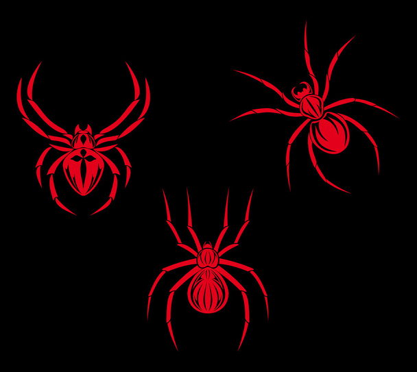 Spiders tattoo - Vector, Image