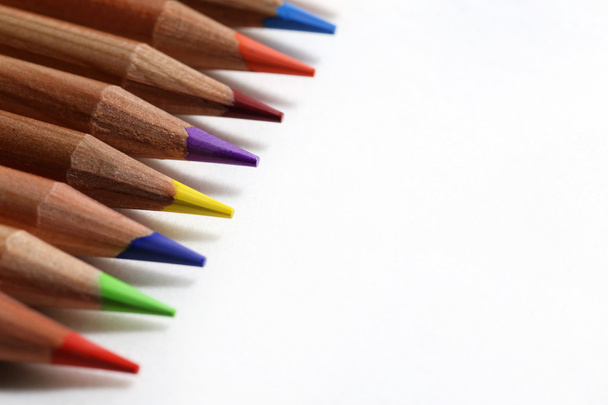 Colour pencils close up - Foto, imagen