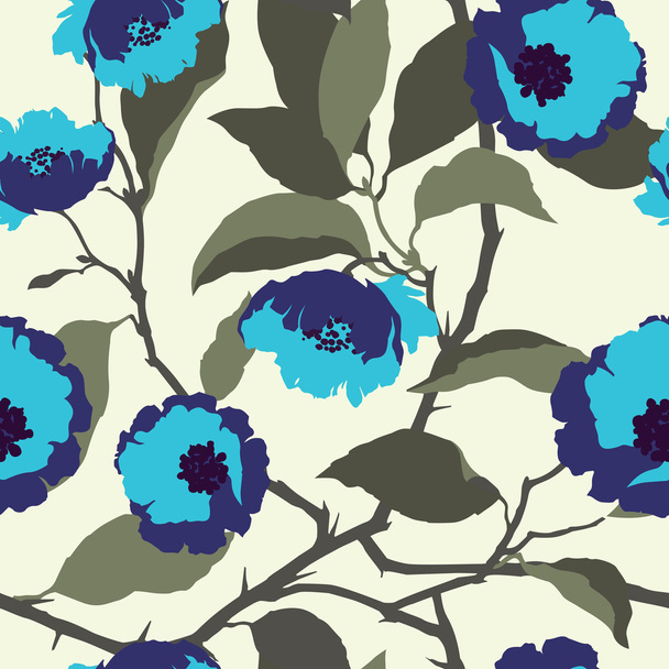 Seamless pattern with flowers roses - Vecteur, image