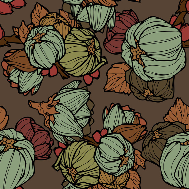Seamless pattern with lupins - Vetor, Imagem