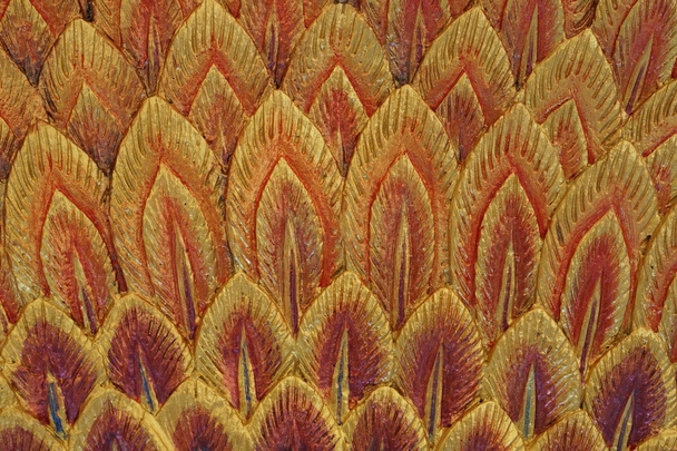 Oranje veer stucwerk textuur  - Foto, afbeelding