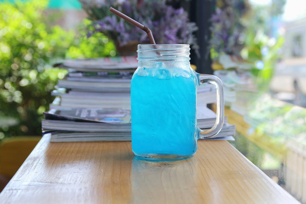 Blue havajské limetka soda - Fotografie, Obrázek