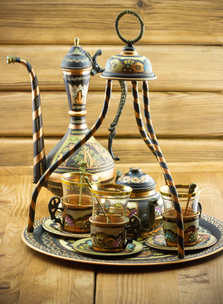 Ensemble de thé turc traditionnel
 - Photo, image