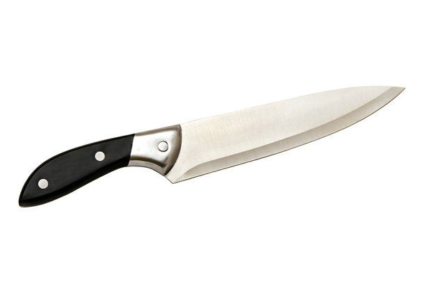 Couteau de cuisine avec poignée en plastique
 - Photo, image