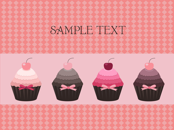 Cupcake design - Vector, Image