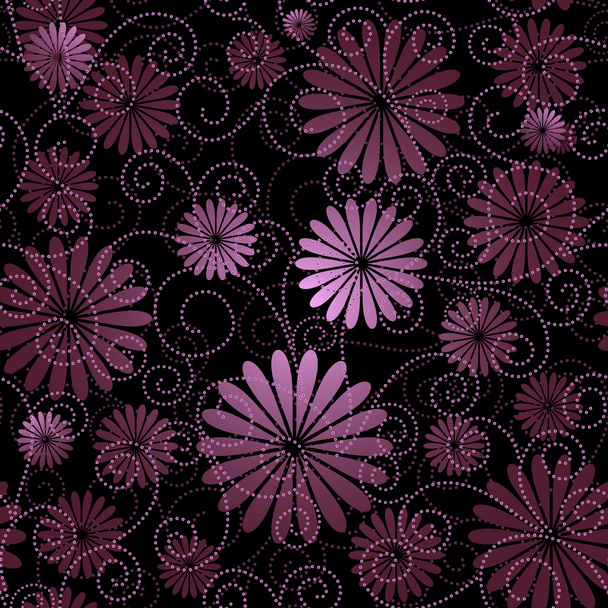 Black-violet seamless pattern - Vecteur, image
