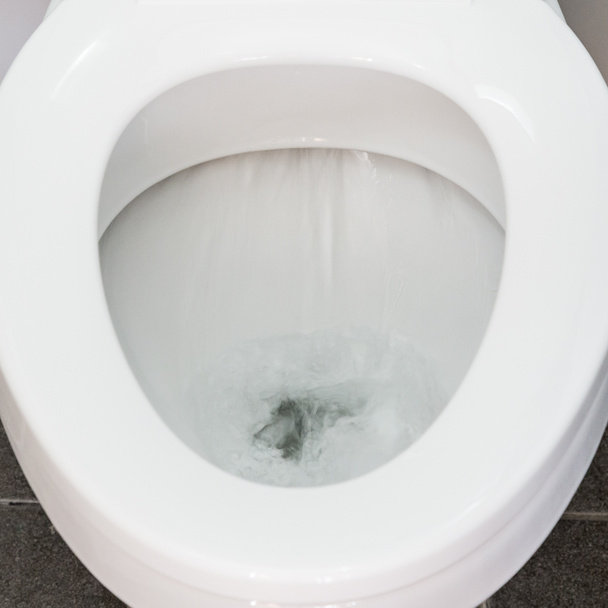 Tuvalet Flushing suyu kapat - Fotoğraf, Görsel