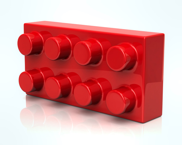 red toy brick - Фото, изображение