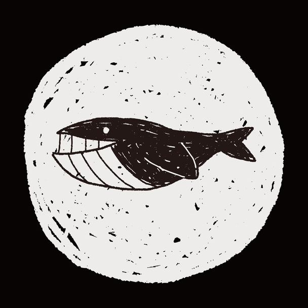 Doodle de baleine
 - Vecteur, image