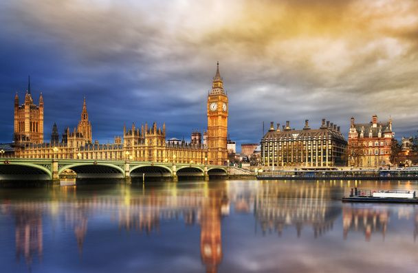 Izba Parlamentu i Big Bena - Zdjęcie, obraz