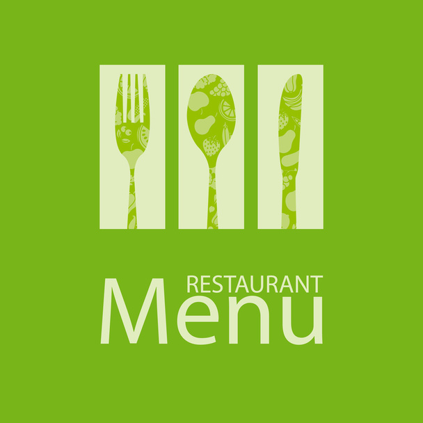 Restaurant menu card - Vektor, obrázek