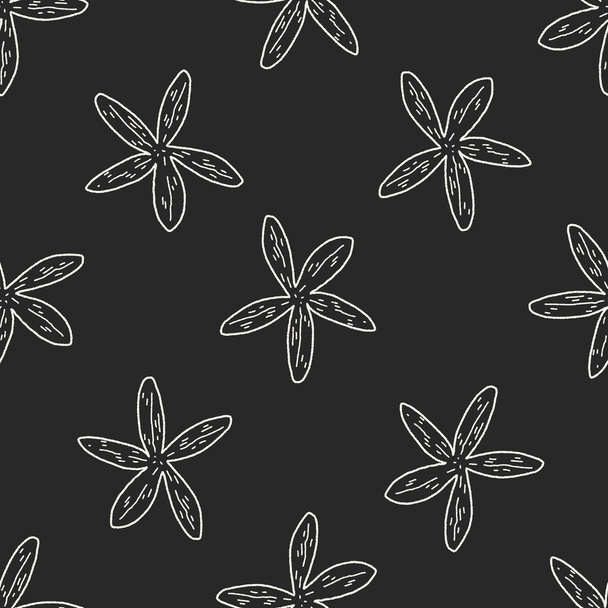 Starfish doodle seamless pattern background - Vecteur, image