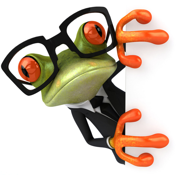 Frog & glasses - 写真・画像