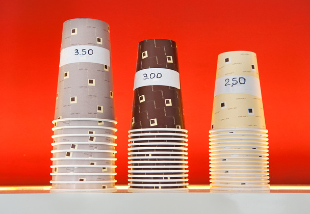 Assorted sizes of milkshake cups - Photo, Image