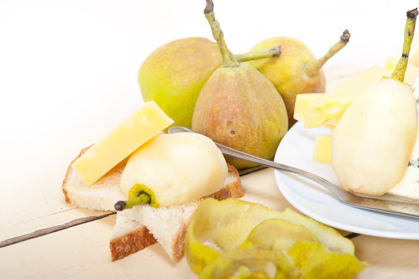 fresh pears and cheese - Photo, Image