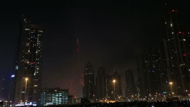 New year vuurwerk show op Burj khalifa in Dubai serie 13 - Video