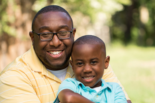 African American father and son - Foto, immagini