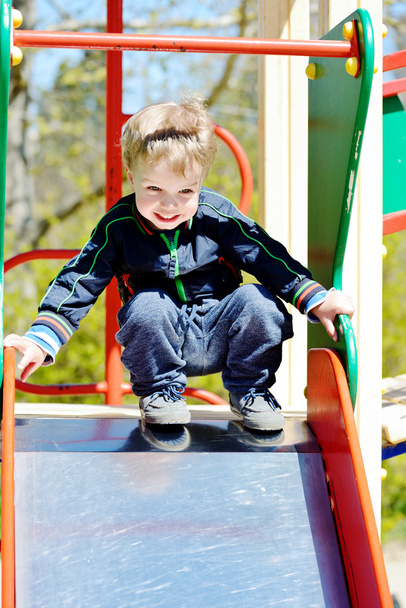 boy on playground - Fotoğraf, Görsel