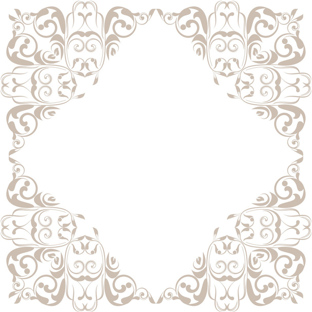 Ornamental floral  frame for design - Vektor, kép