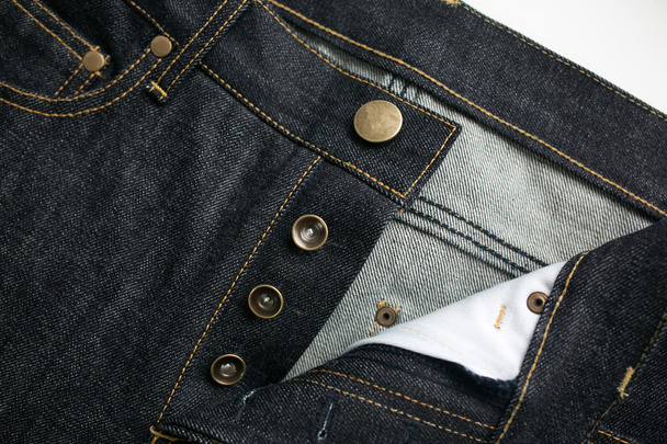 Jeans cimosa denim primi piani - Foto, immagini