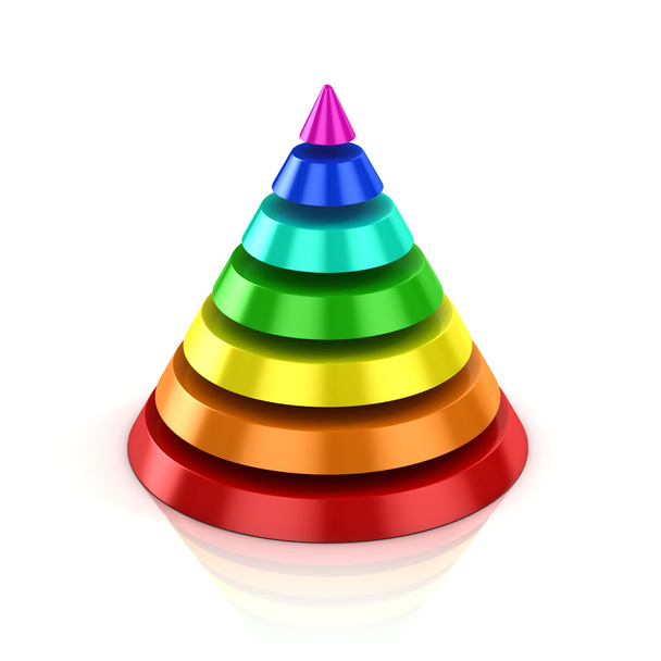 abstract colorful cone - Φωτογραφία, εικόνα