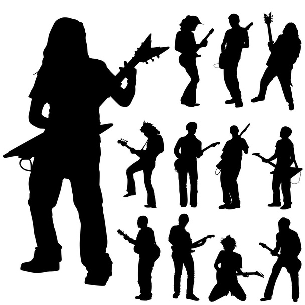 Guitar player - Vector, Image