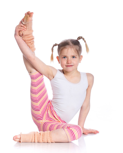 Girl practice yoga - Φωτογραφία, εικόνα