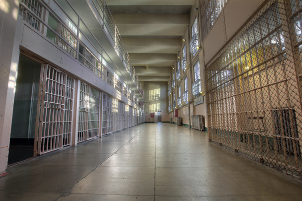 アルカトラズ島刑務所細胞 - 写真・画像