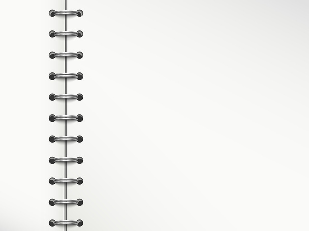 elegante lege nota boek  - Vector, afbeelding