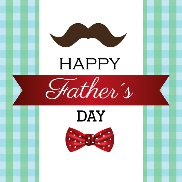 Happy fathers day card design. - Vektör, Görsel