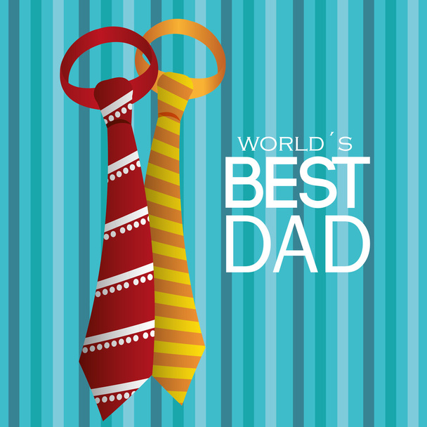 Happy fathers day card design. - Vettoriali, immagini