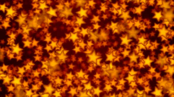 Falling Stars animasyon - döngü turuncu - Video, Çekim